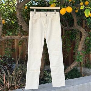 Club Monaco Ivory Corduroy High Rise Skinny